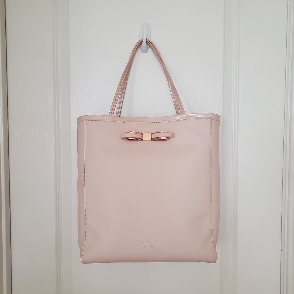 Ted Baker Pale Pink Leather Tote Handbag